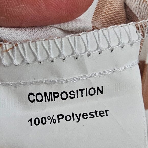 Journey Five Brown White Striped Retro Fit & Flare Dress XL - Picture 12 of 14